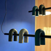 Modern Style Iron U-Shaped Pendant Light